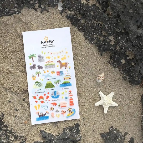 Sticker   Bleib in Jeju    10x19cm   1Bogen Im Angebot