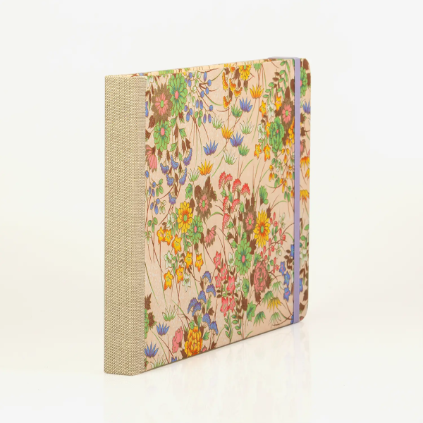 Skizzenbuch   Sketchbook   A5quer   Blanko   Chiyogami   Blumenbouquet auf peachy Rabatt – Bild 3