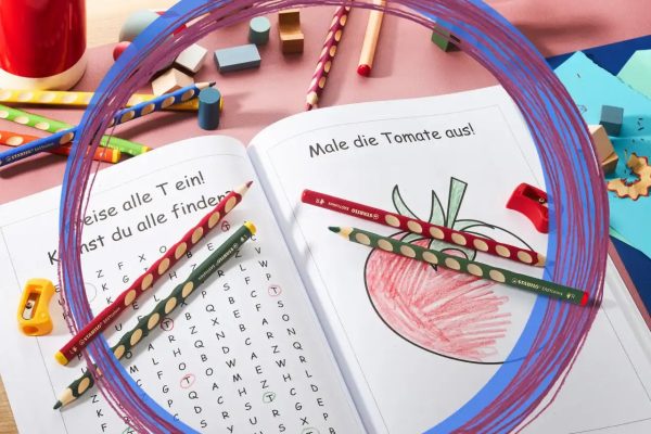 Ergonomischer Dreikant-Buntstift   STABILO  EASYcolors 6er Kartonetui   Linkshänder_innen Verkauf – Bild 5