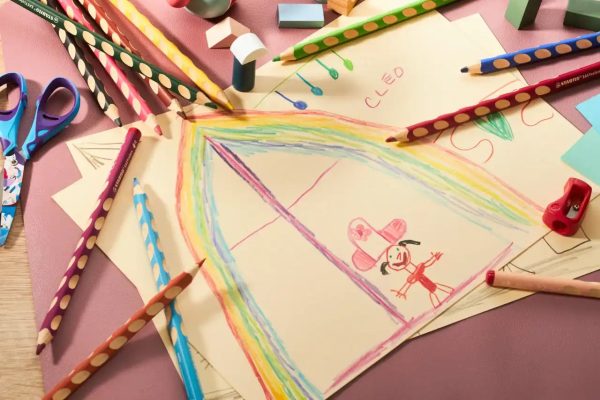 Ergonomischer Dreikant-Buntstift   STABILO  EASYcolors 6er Kartonetui   Linkshänder_innen Verkauf – Bild 3