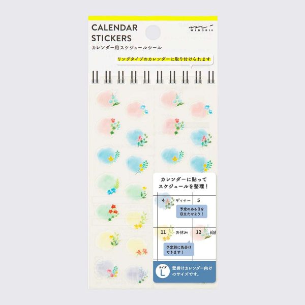 Midori   Sticker für Kalender   Flower large Rabatt