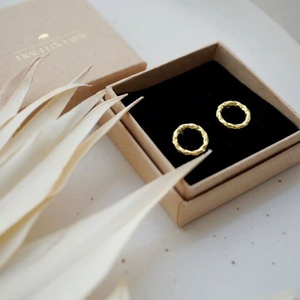 STRUCTURED RING    Ohrstecker   Ohrringe Rabatt – Bild 2
