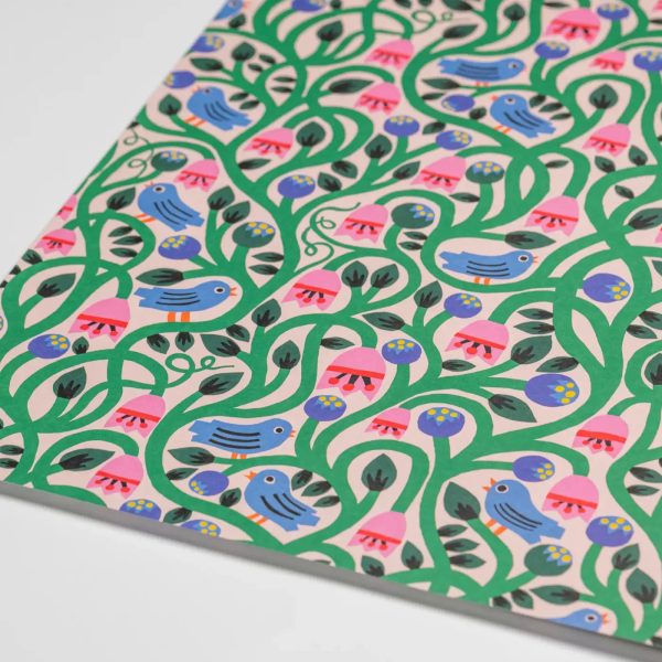 Geschenkpapier   Monika Forsberg   Little Bird Floral Vines Gift Wrap Mode – Bild 3