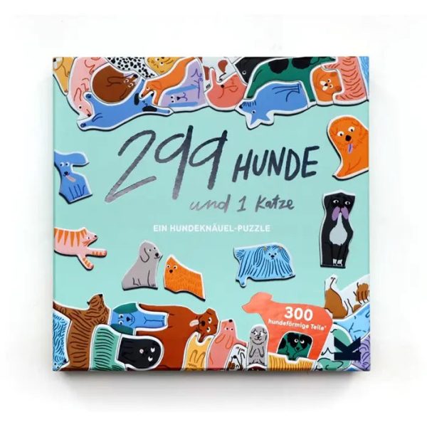 299 Hunde und 1Katze   Ein Hundeknäuel-Puzzle Jetzt online