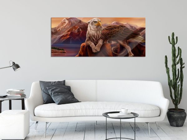 Greifadler, Glasbild Panorama Online-Verkauf – Bild 2