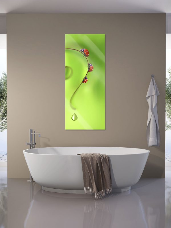 Marienkäfer Fragezeichen, Glasbild Panorama Angebot – Bild 4